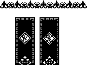 Cổng 2 cánh cnc model dxf