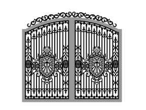 Cổng 2 cánh hoa văn cực đẹp cnc
