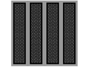 Cổng 4 cánh bông tuyết cnc đẹp mới