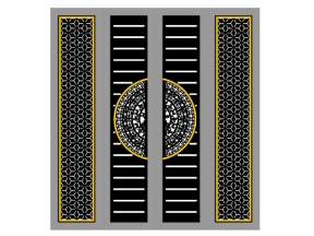 Cổng 4 cánh bông tuyết cnc đẹp nhất