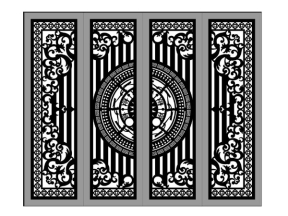 Cổng 4 cánh cnc trống đồng mới nhất