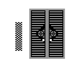 Cổng 4 cánh file cad file dxf mới nhất