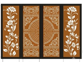 Cổng 4 cánh hoa dây cnc mới nhất