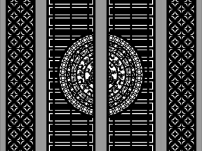 Cổng 4 cánh model dxf đẹp mắt nhất