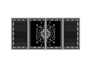 Cổng 4 cánh phát tài phát lộc cnc