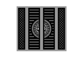 Cổng 4 cánh siêu hót hiện nay cnc