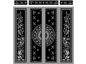 Cổng 4 cánh trống đồng cnc mới