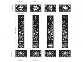 Cổng 4 cánh Vạn sự như ý dây leo cnc