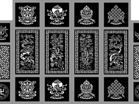 Cổng 8 cánh tứ quý và bát bảo