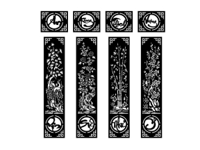 Cổng an khanh thịnh vượng vạn sự như ý cnc model dxf