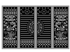 Cổng cá chép 4 cánh cực đẹp cnc