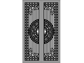 Cổng phụ 2 cánh trống đồng cnc