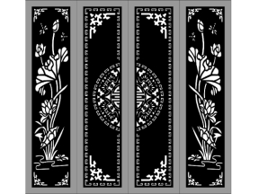 Cổng sen 4 cánh cnc cực đẹp