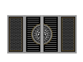 Cổng trống đồng bông tuyết cnc