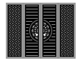 Cổng trống đồng bông tuyết trống mẫu mới cnc