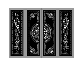 Cổng trống đồng hoa sen cnc cực đẹp