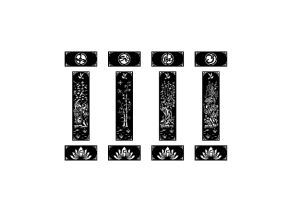 Cổng tứ quý vạn sự như ý hoa sen cnc