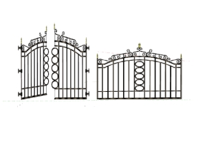 Cổng và hàng rào cnc thiết kế file sketchup
