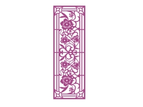 Corel thiết kế file Vách ngăn hoa cnc
