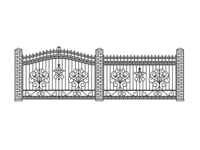 Corel thiết kế Hàng rào CNC hoa văn đẹp