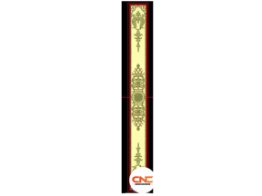 Cột cửa hoa lá tây file jdp đẹp