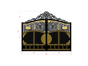 Cửa cnc hoa văn có nền file dxf
