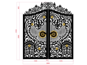 Cửa sắt cnc  đặc biệt model dxf