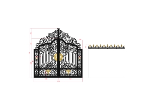 Cửa sắt cnc nghệ thuật model dxf