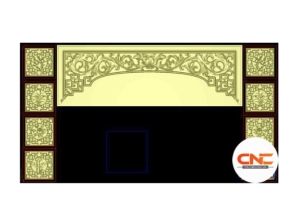 Cửa võng phòng thờ cnc thiết kế jdp
