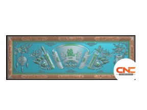 Cuốn thư đại tự lồng đèn cnc file jdp