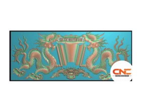 Cuốn thư Rồng chầu mặt nguyệt cnc file jdp