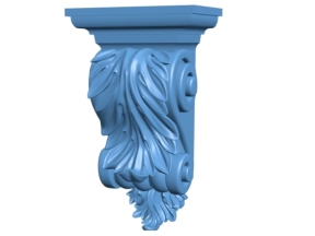 Đấu cột lá tây cổ điển file STL CNC 3D