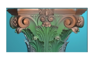 Đấu cột thiết kế jdp cnc hoa lá