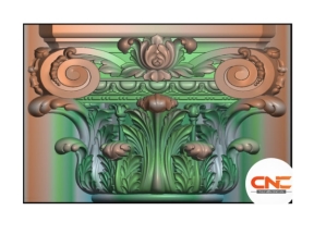 Đấu cột tròn lá tây mới file jdp