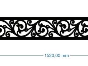 Diềm mái kính cnc bản vẽ model dxf
