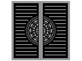 Downlaod file cổng 2 cánh cnc file cad dxf