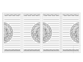 Download cnc cổng 4 cánh trống đồng dxf