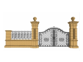 Download Cổng và hàng rào cnc file sketchup