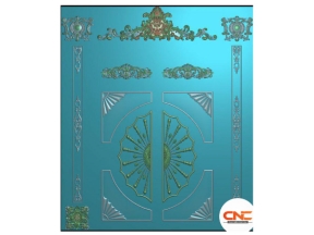 Download file Cửa chính tân cổ điển cnc jdp