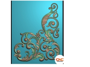 Download file hoa lá tây góc cnc jdp đẹp mắt