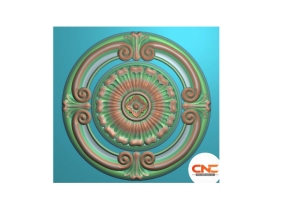 Download file Hoa lá tây tròn cửa cnc jdp đẹp mắt