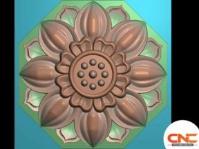 Download file lá tây tròn cnc file jdp