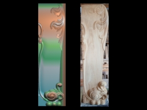 Download File thiết kế mẫu Chân Sập Thờ cnc gỗ bản đẹp