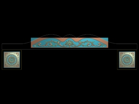 Download File thiết kế mẫu Đầu Giường Hoa Lá Tây 3 cnc gỗ bản đẹp