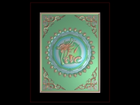 Download File thiết kế mẫu Huỳnh Cửa Chữ Phúc chưa ghép và đã ghép cnc gỗ bản đẹp