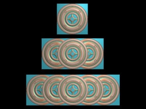 Download File thiết kế mẫu Trám Đồ Thờ 1 3 5 Đồng Tiền cnc gỗ bản đẹp