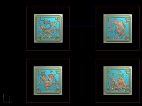 Download File thiết kế mẫu Trám Tủ Thờ Tứ Linh Long Lân Quy Phụng cnc gỗ bản đẹp