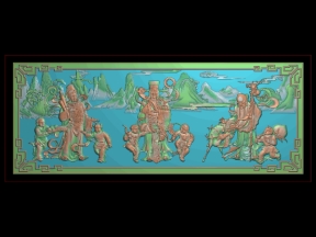 Download File thiết kế mẫu Tranh Tam Đa Phúc Lộc Thọ cnc gỗ bản đẹp