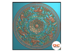 Download file Tranh đĩa chim hạc cnc jdp