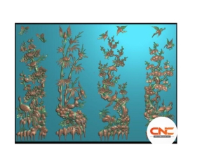 Download file Tranh tứ quý cnc jdp
